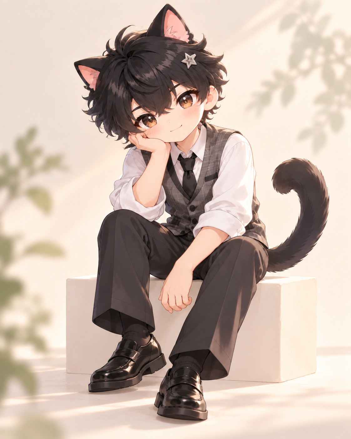 黑发猫耳角色阿岚